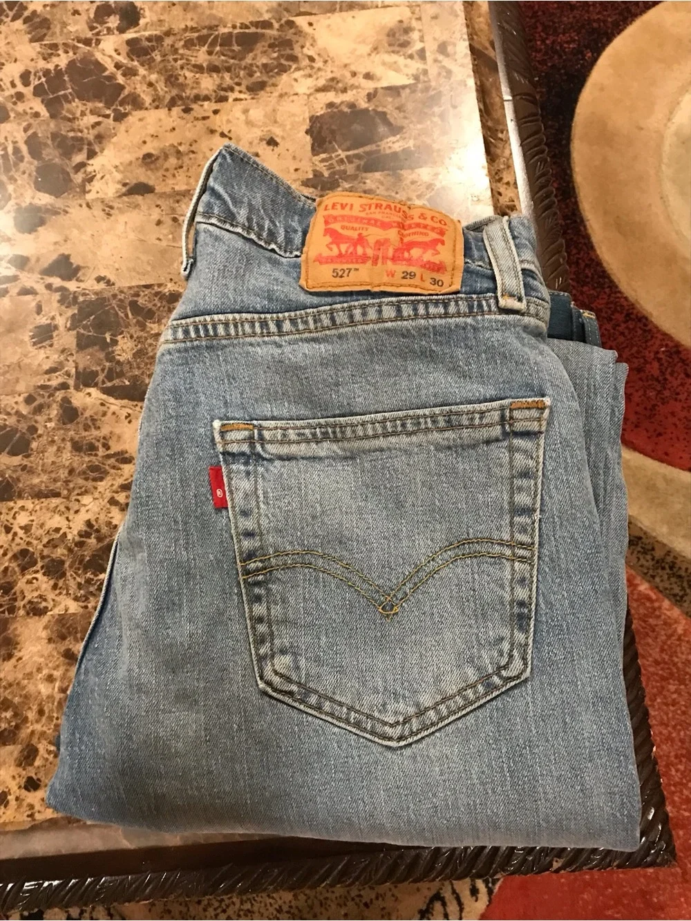 Levi's 527 Light Blue Straight Leg Meńs  Jeans